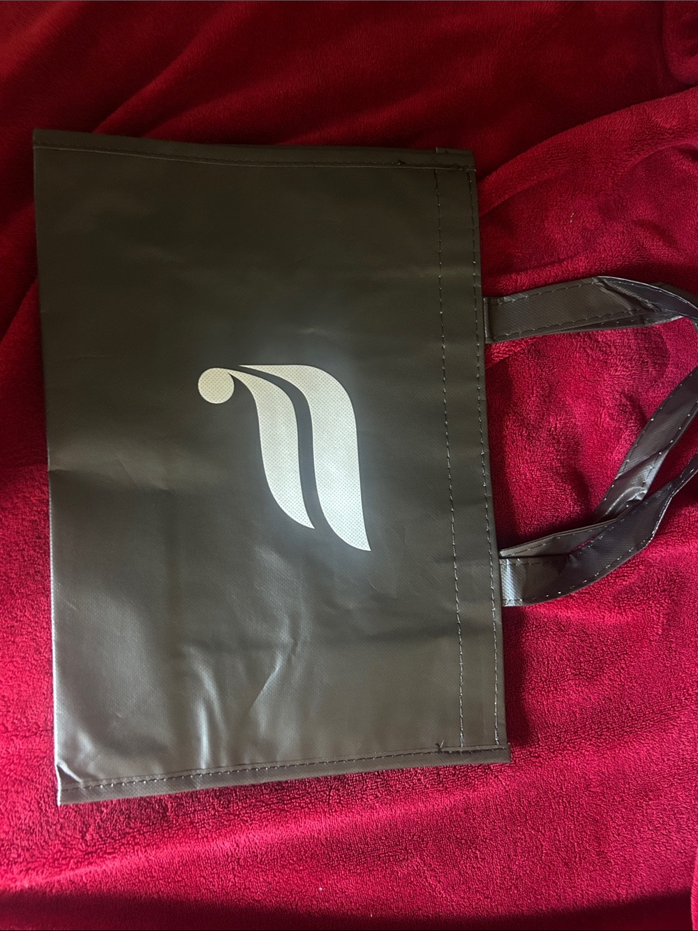 Black Reusable Tote Bag with Silver Logo - Fabletics